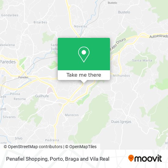 Penafiel Shopping map