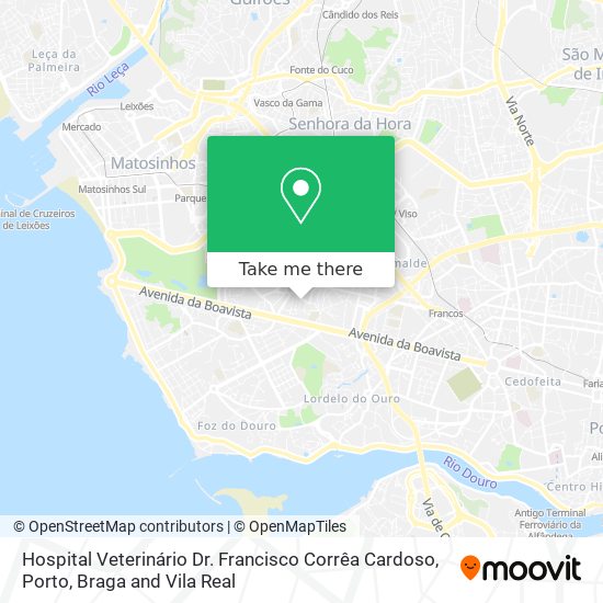 Hospital Veterinário Dr. Francisco Corrêa Cardoso map