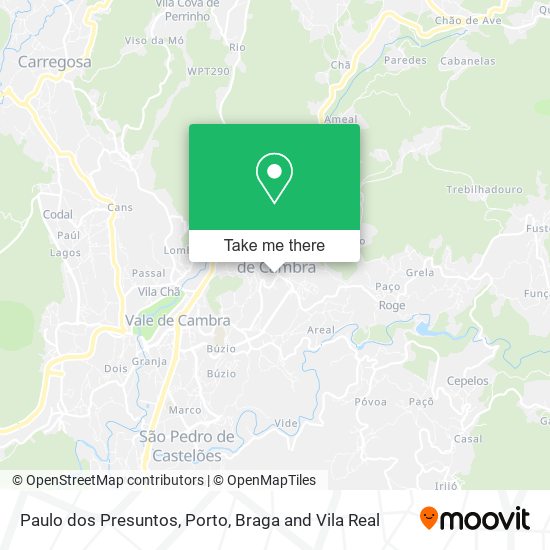 Paulo dos Presuntos mapa
