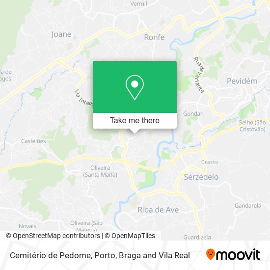 Cemitério de Pedome map