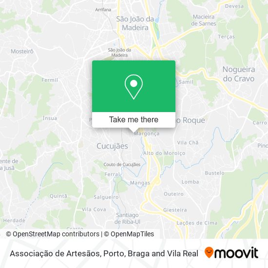 Associação de Artesãos mapa
