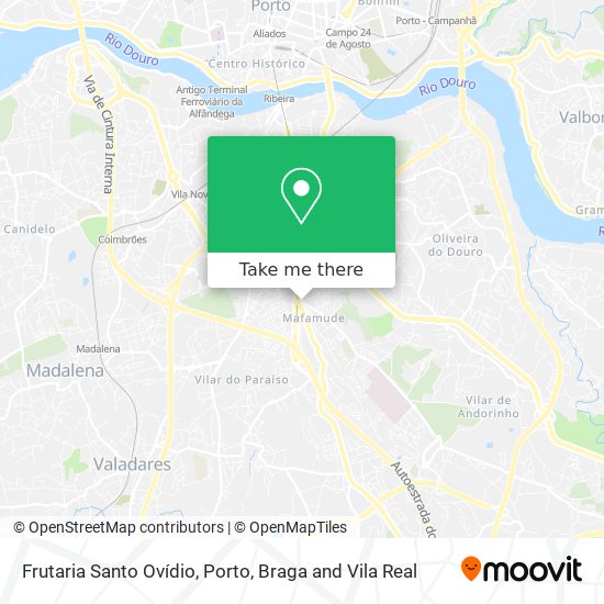 Frutaria Santo Ovídio mapa