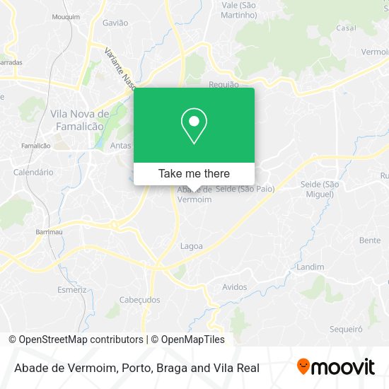 Abade de Vermoim mapa