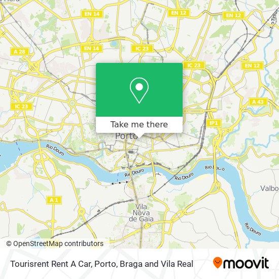 Tourisrent Rent A Car map