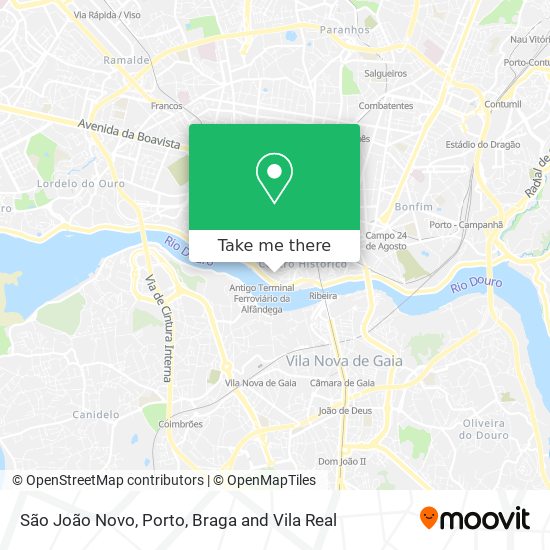 São João Novo map