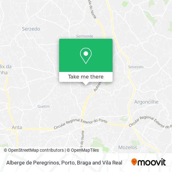 Alberge de Peregrinos mapa