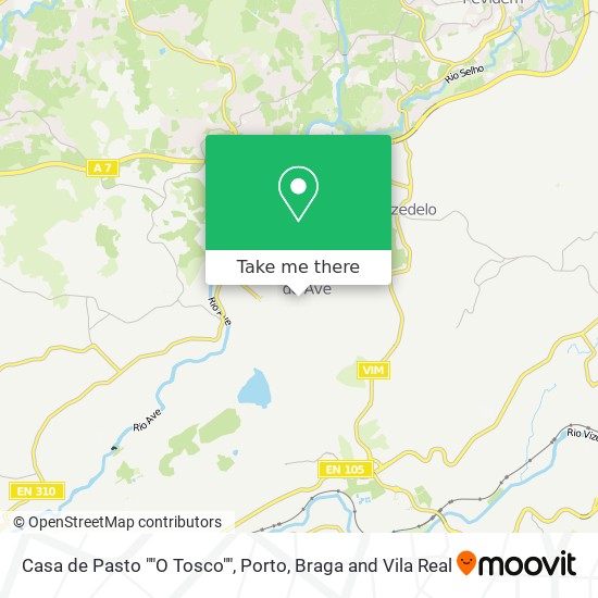 Casa de Pasto ""O Tosco"" map