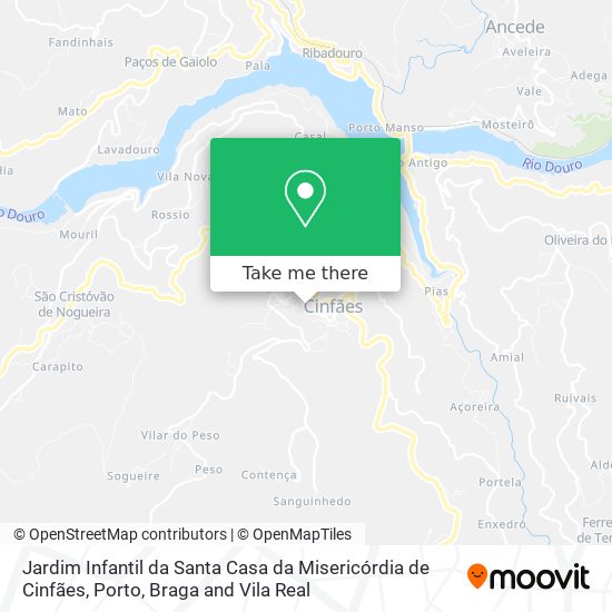 Jardim Infantil da Santa Casa da Misericórdia de Cinfães map