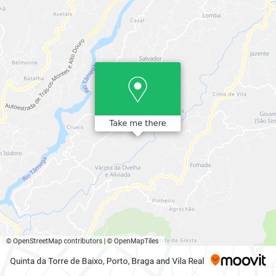 Quinta da Torre de Baixo mapa