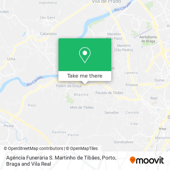 Agência Funerária S. Martinho de Tibães map