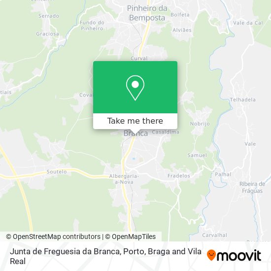 Junta de Freguesia da Branca map