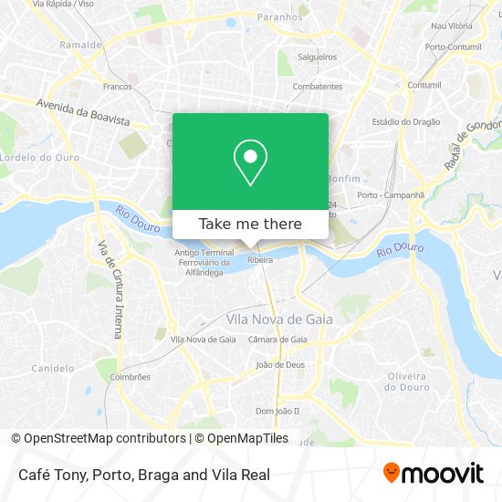 Café Tony map