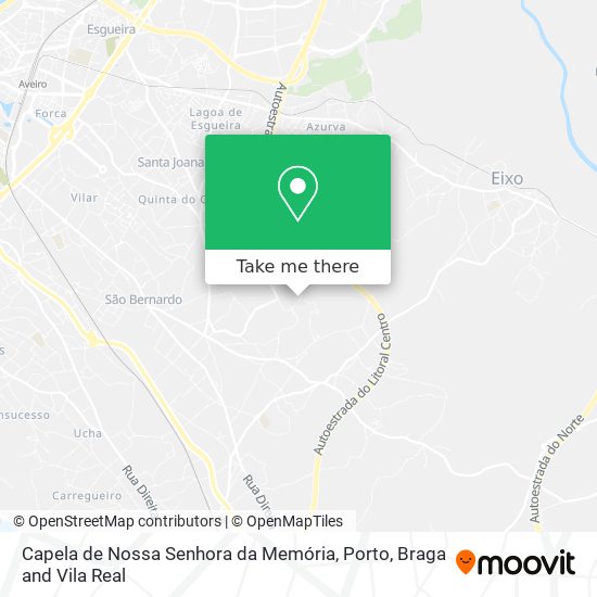Capela de Nossa Senhora da Memória mapa