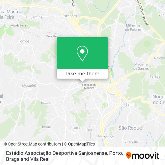 Estádio Associação Desportiva Sanjoanense map