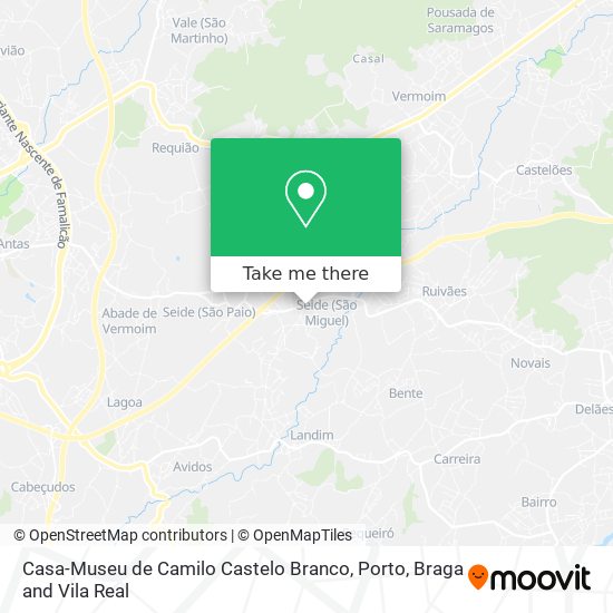 Casa-Museu de Camilo Castelo Branco map