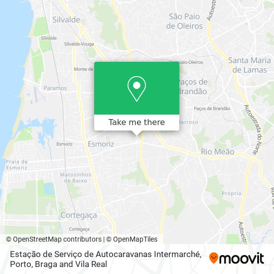 Estação de Serviço de Autocaravanas Intermarché map