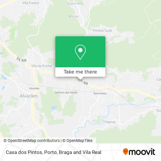 Casa dos Pintos mapa