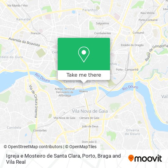 Igreja e Mosteiro de Santa Clara map