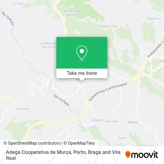 Adega Cooperativa de Murça mapa