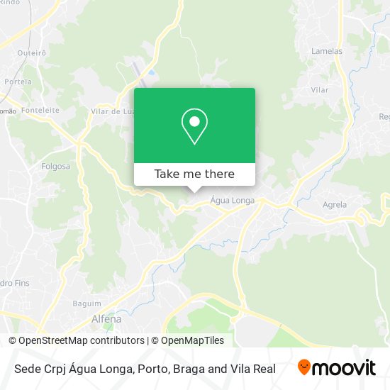 Sede Crpj Água Longa mapa