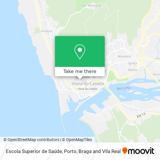 Escola Superior de Saúde map