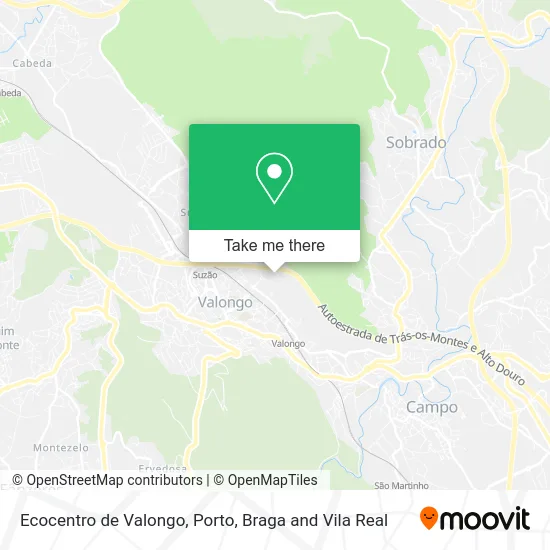 Ecocentro de Valongo map