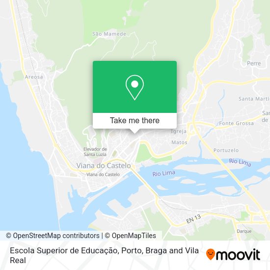 Escola Superior de Educação mapa