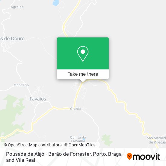 Pousada de Alijó - Barão de Forrester map