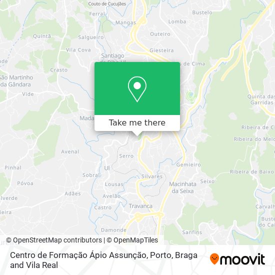 Centro de Formação Ápio Assunção mapa