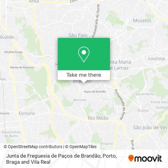 Junta de Freguesia de Paços de Brandão map