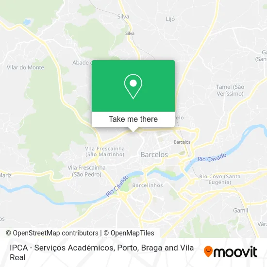 IPCA - Serviços Académicos map