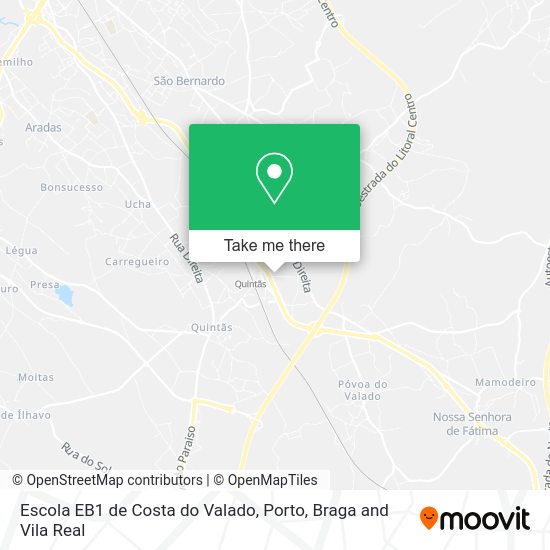 Escola EB1 de Costa do Valado map
