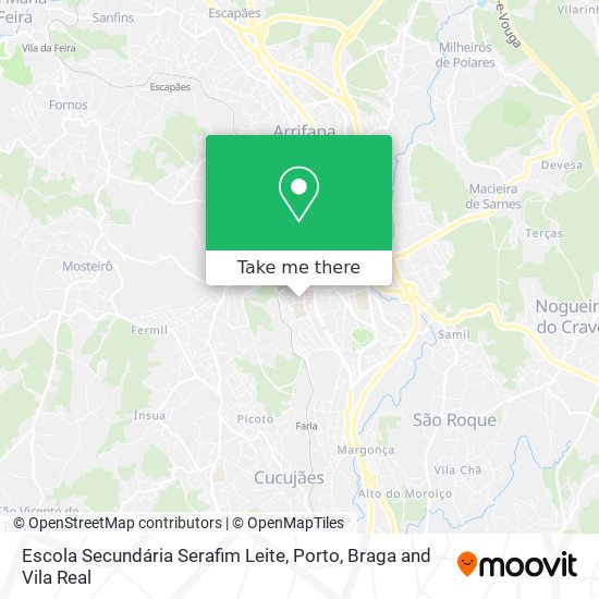 Escola Secundária Serafim Leite map
