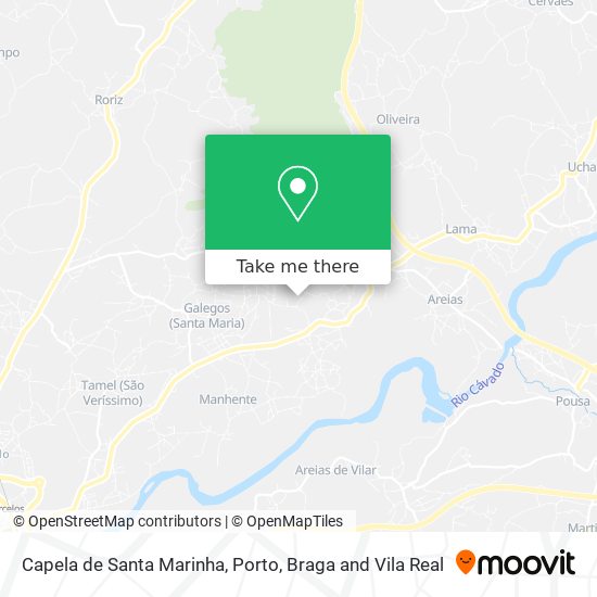 Capela de Santa Marinha mapa