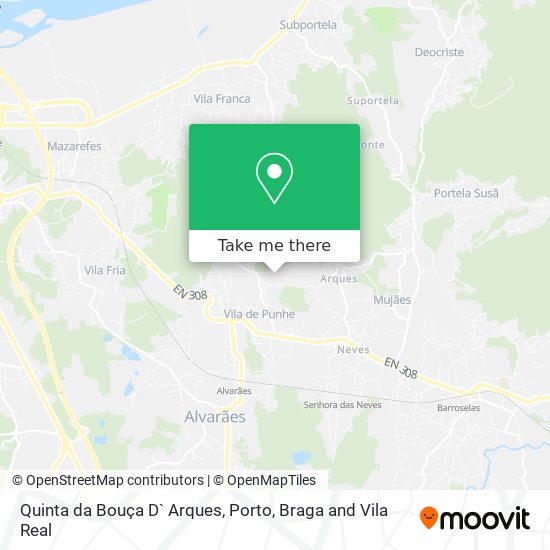 Quinta da Bouça D` Arques map