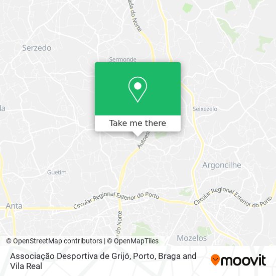 Associação Desportiva de Grijó mapa
