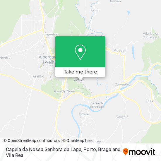 Capela da Nossa Senhora da Lapa mapa