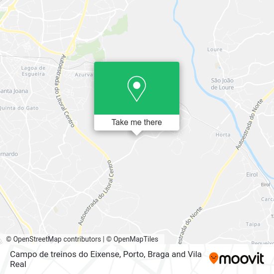 Campo de treinos do Eixense map