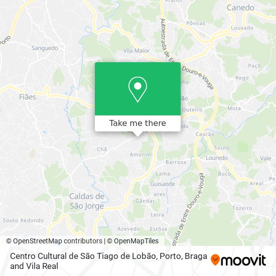 Centro Cultural de São Tiago de Lobão map