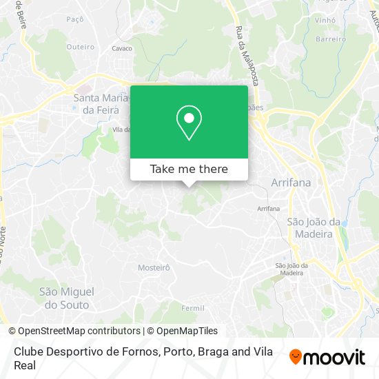 Clube Desportivo de Fornos map