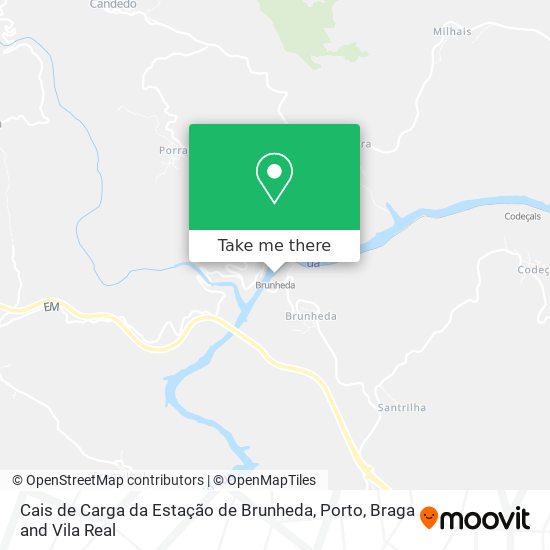 Cais de Carga da Estação de Brunheda map