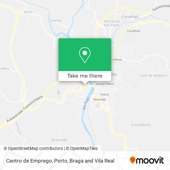 Centro de Emprego mapa