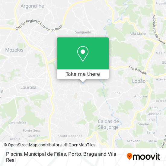 Piscina Municipal de Fiães map