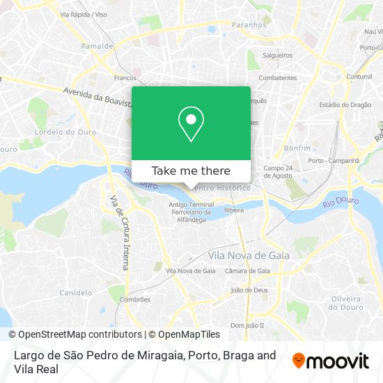 Largo de São Pedro de Miragaia map