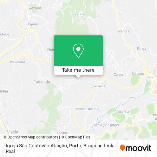 Igreja São Cristóvão Abação map