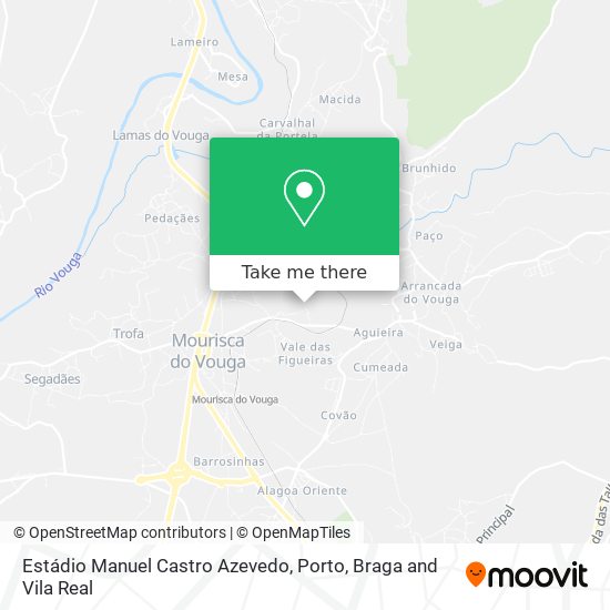 Estádio Manuel Castro Azevedo mapa