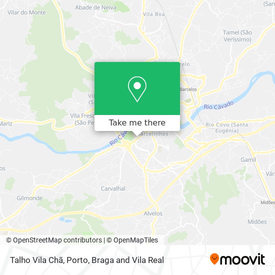 Talho Vila Chã mapa
