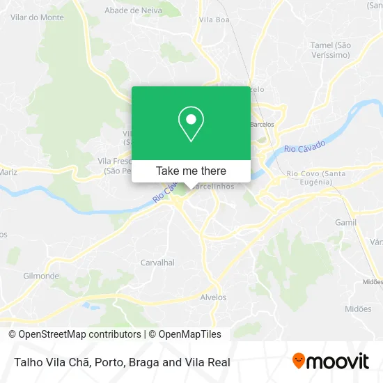 Talho Vila Chã map