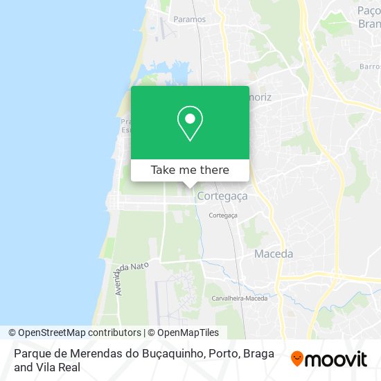 Parque de Merendas do Buçaquinho map