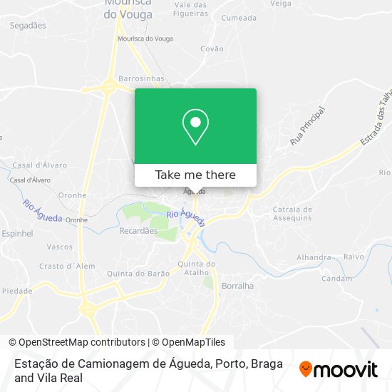 Estação de Camionagem de Águeda mapa